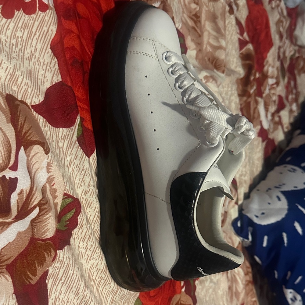 Alexander McQueen White and Black Sneakers